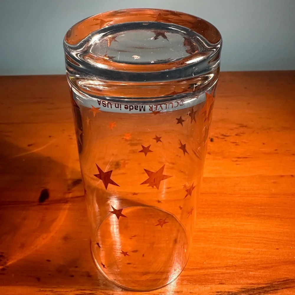 Vintage Culver 22K Stars Tom Collins Highball Glass - Tequila Sunrise Paloma LIT